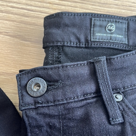Ag Adriano Goldschmied The Middi Ankle Legging Ankle Jeans Black - Picture 5 of 16